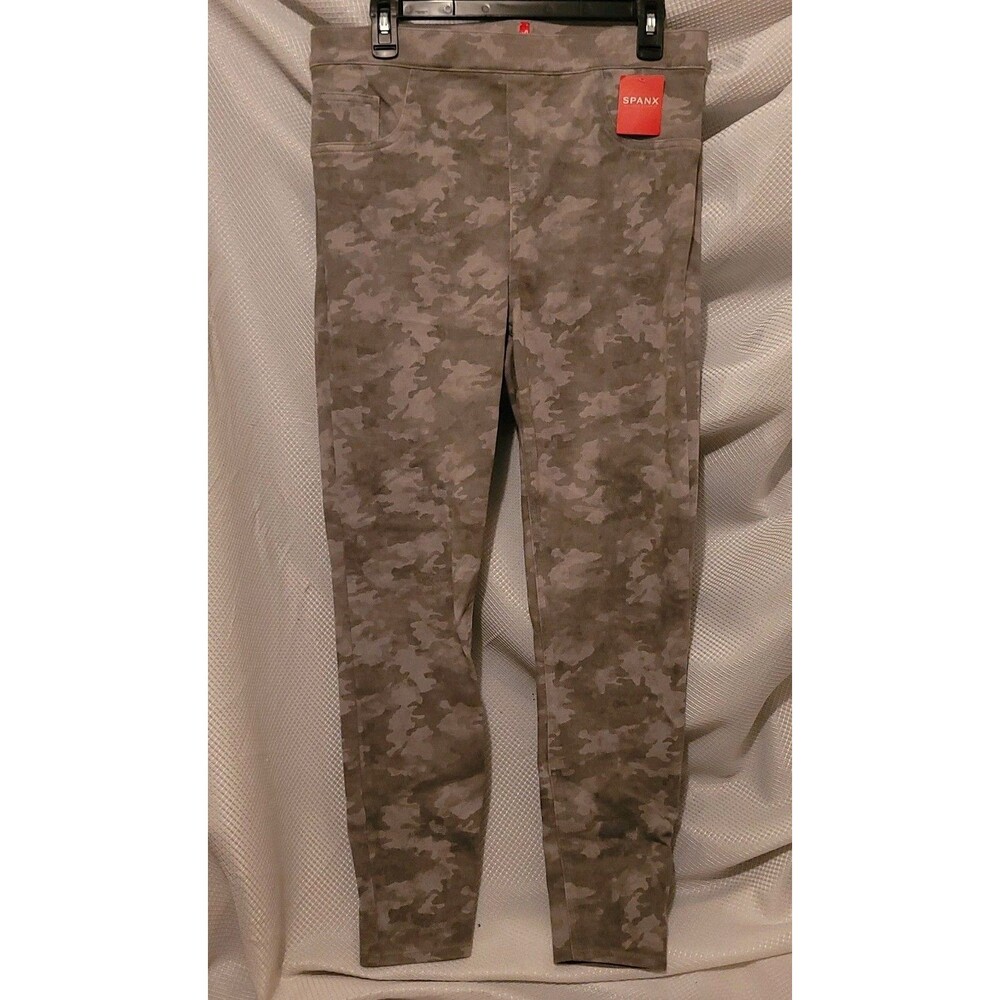 SPANX Jean-ish Ankle Leggings Women's XL Stone Wash Camo NWT